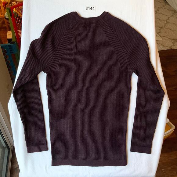 I.N.C Women Long Sleeve V-neck Knit Sweater size M, Deep Wine Purple - Picture 6 of 6